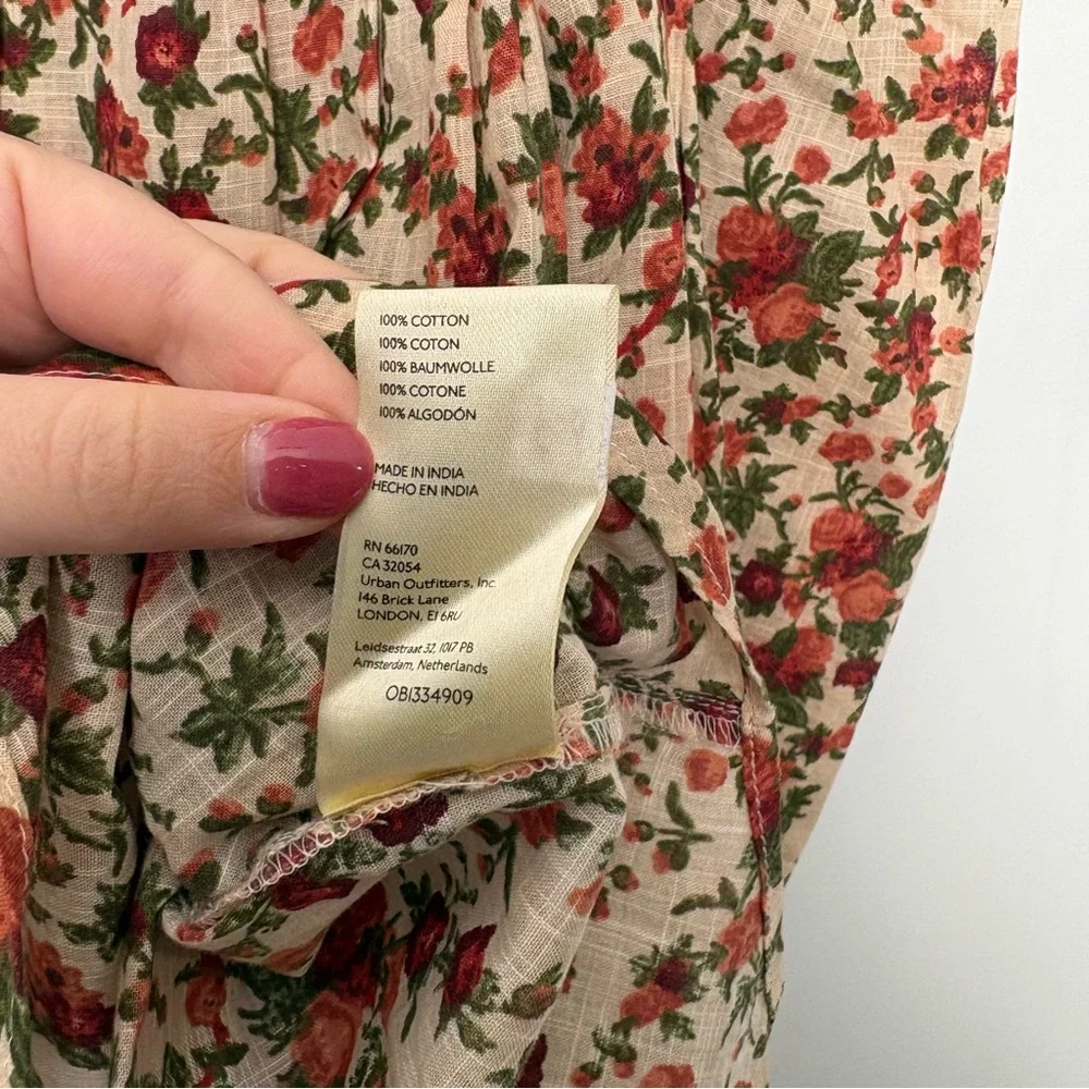 Free People Floral Meant to Be Romantic Blouse